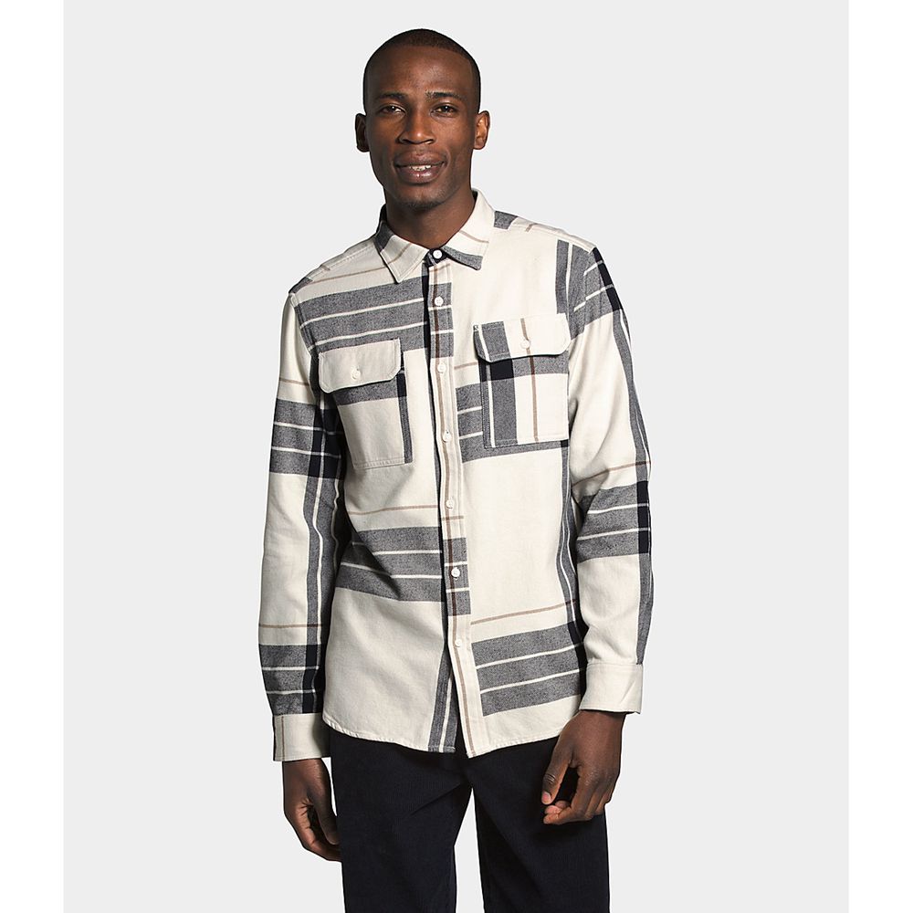 The North Face Shirts Mens Australia - The North Face Arroyo Flannel White (BPM-476501)